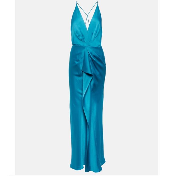 ⏰ NEW Simkhai Giana satin gown backless dress size 6 - Picture 5 of 8